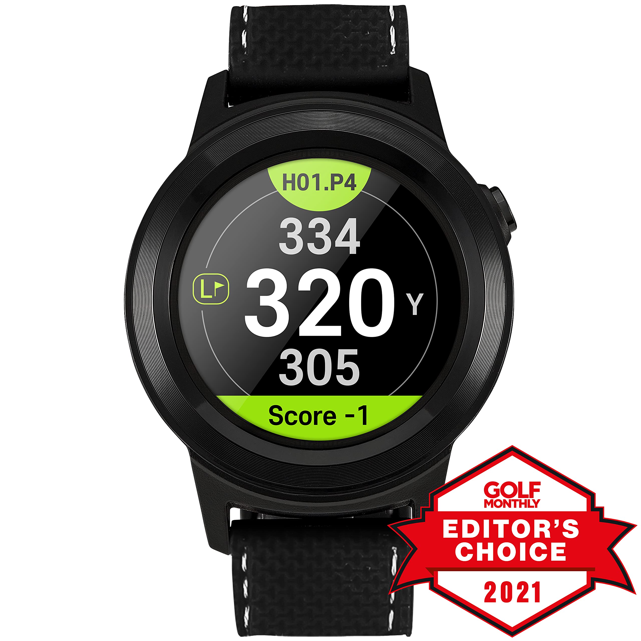 golfbuddy-aim-w11-gps-golfuhr-mit-1-3-zoll-farb-touchscreen-inkl-2-armb-nder image 2