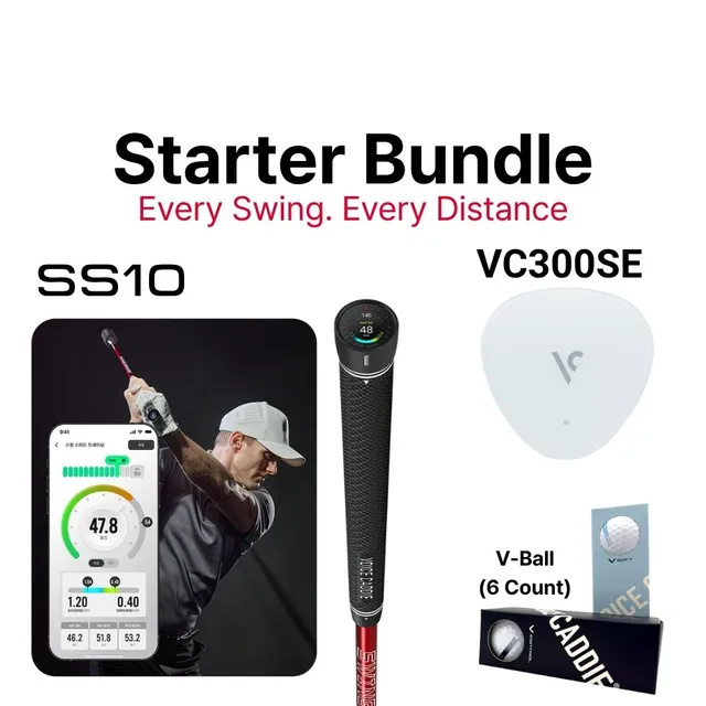 voice-caddie-starter-bundle-ss10-vc300se-v-balls-golf-set image 1