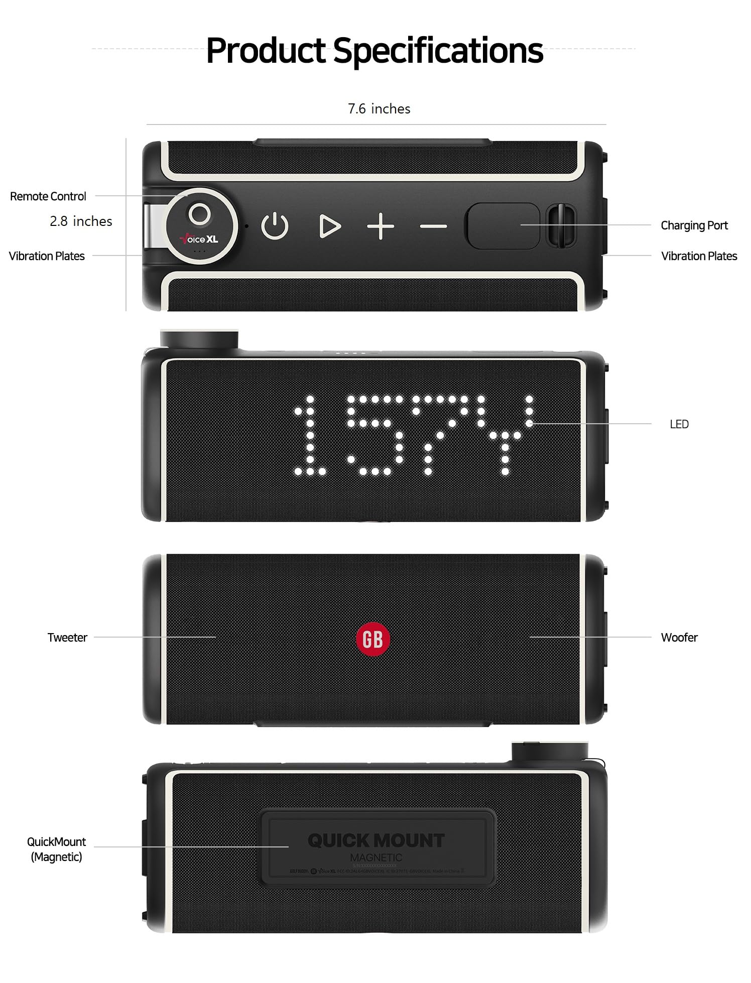 golfbuddy-voice-xl-golf-gps-lautsprecher-20w-bluetooth-mit-magnet-halterung-und- image 8