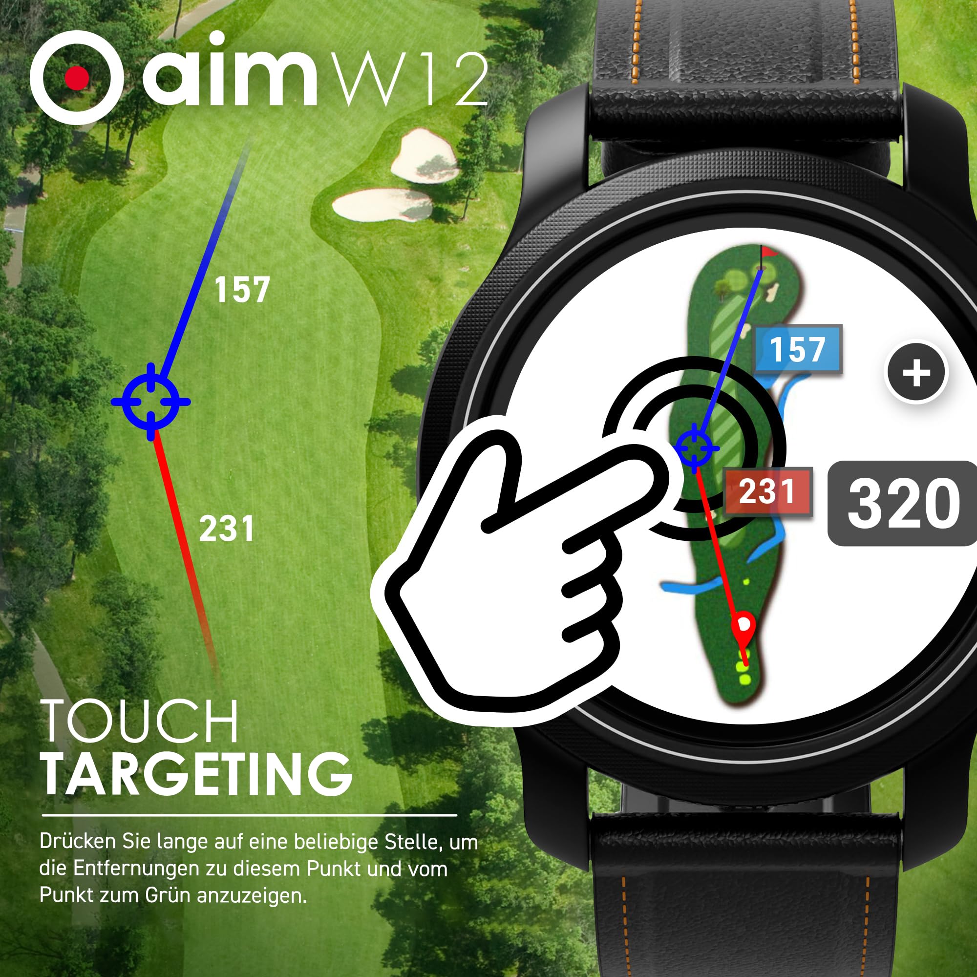 golfbuddy-aim-w12-gps-golfuhr-mit-farb-touchscreen-green-undulation-und-lochvors image 4