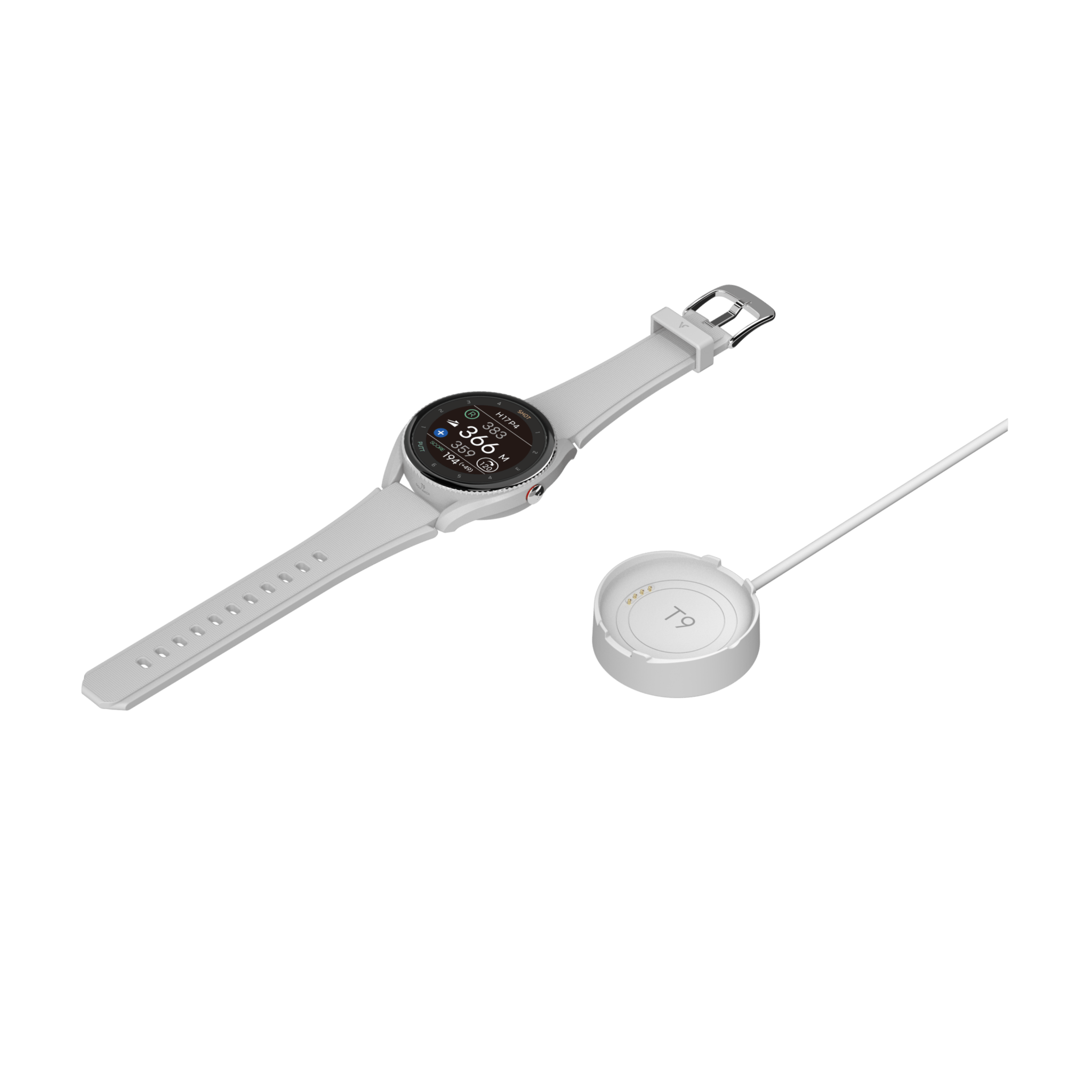 voice-caddie-t9-golf-gps-uhr-lade-dock-ladestation-schwarz image 6