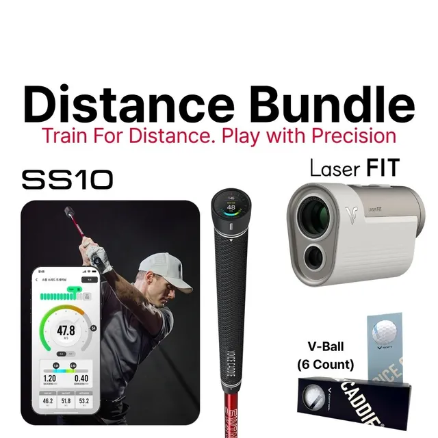 voice-caddie-distance-bundle-ss10-laser-fit-v-balls-golf-gps-set image 1