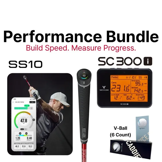 voice-caddie-performance-bundle-ss10-sc300i-v-balls-golf-launch-monitor-set image 1