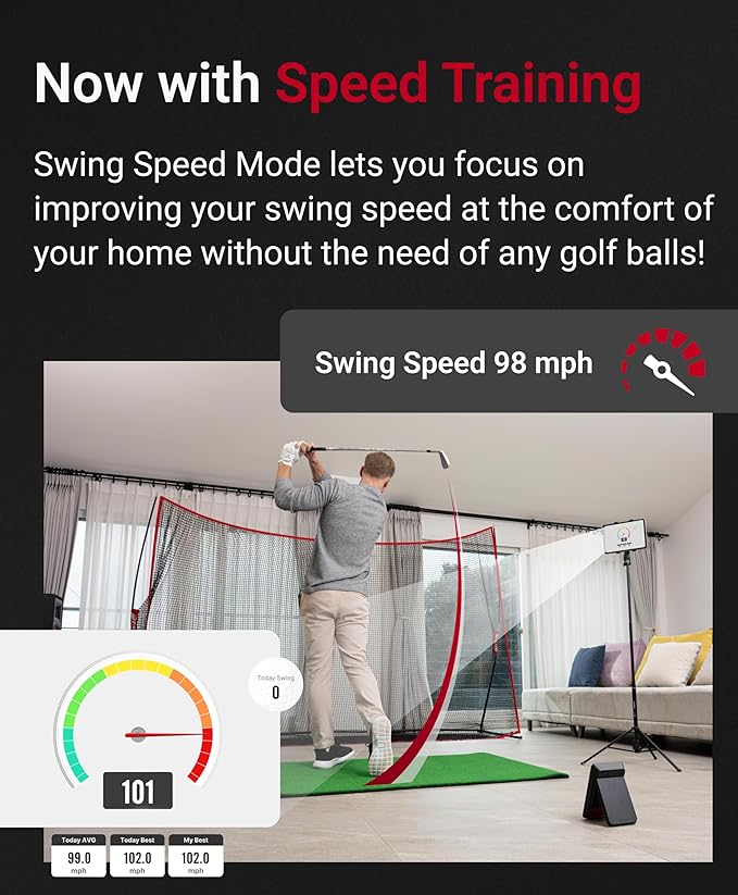voice-caddie-swing-caddie-sc4-pro-golf-launch-monitor-driving-range-simulator-mi image 6