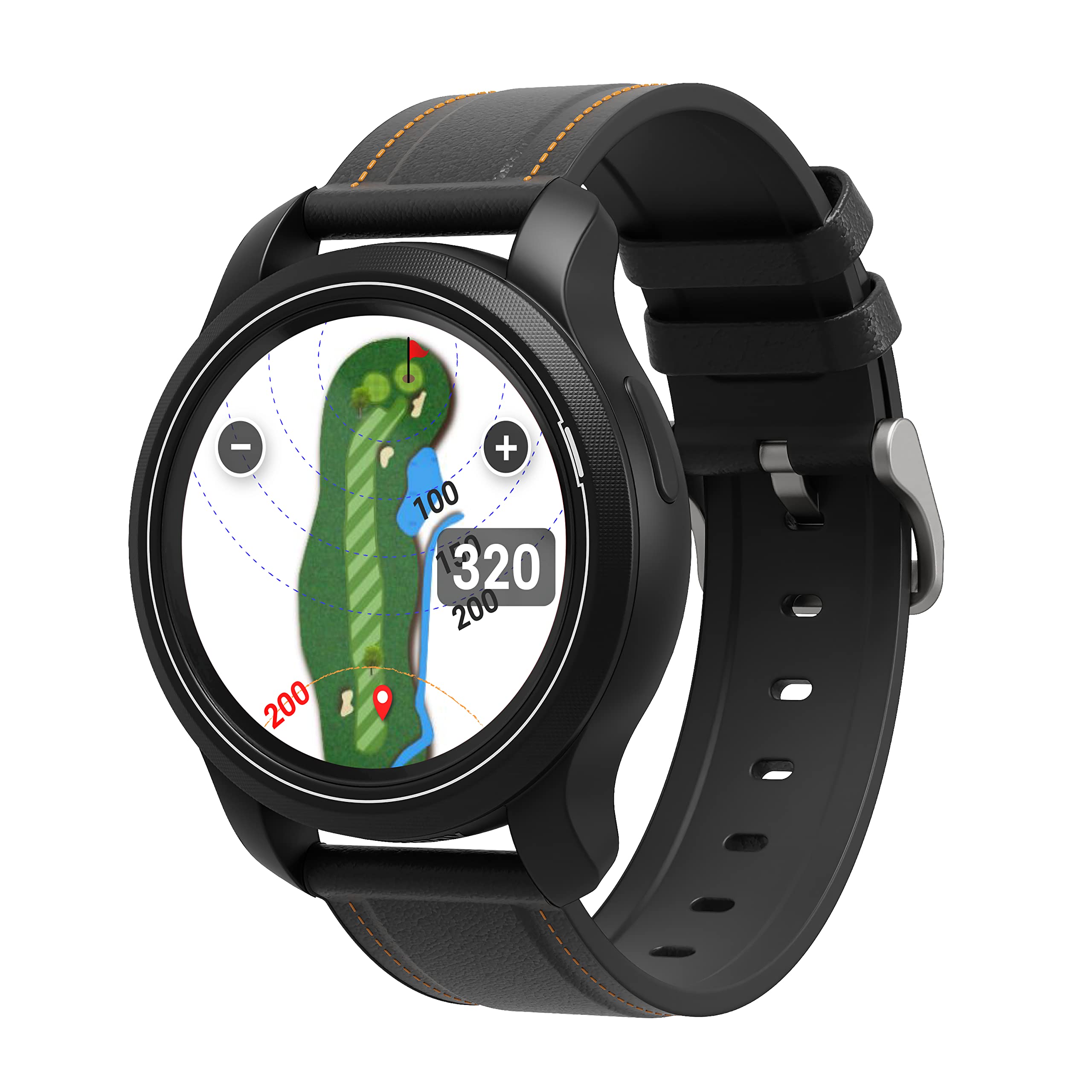 golfbuddy-aim-w12-gps-golfuhr-mit-farb-touchscreen-green-undulation-und-lochvors image 1
