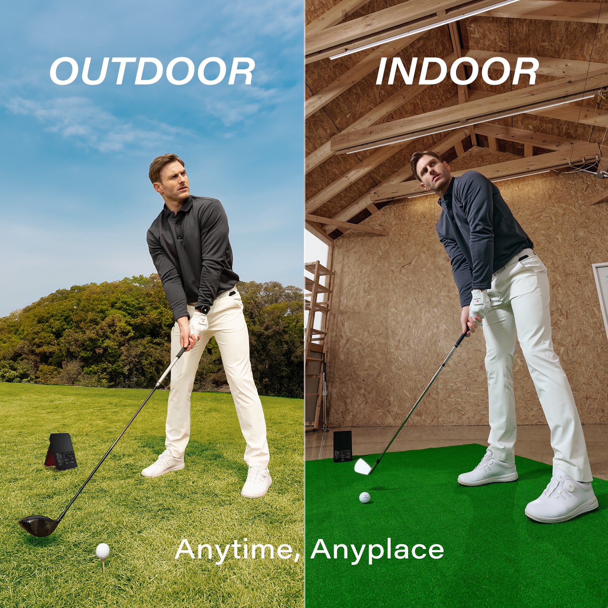 voice-caddie-sc4-pro-launch-monitor-3d-driving-range-simulator-mit-alignment-sta image 3